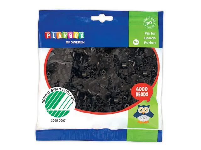 PLAYBOX Perler PLAYBOX svart (6 000)