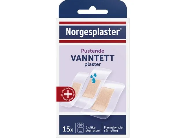 Norgesplaster® Plaster NORGESPLASTER Vanntett 3str15stk