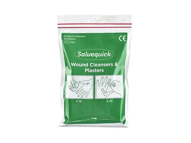 Salvequick Plaster SALVEQUICK og sårvask(20+10)