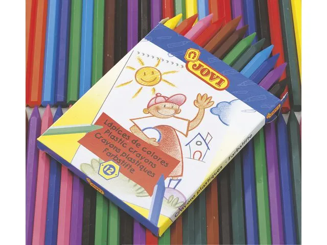 Playbox Plastikkridt 12 farver