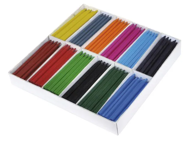 Playbox fargestifter av plast, assorterte farger