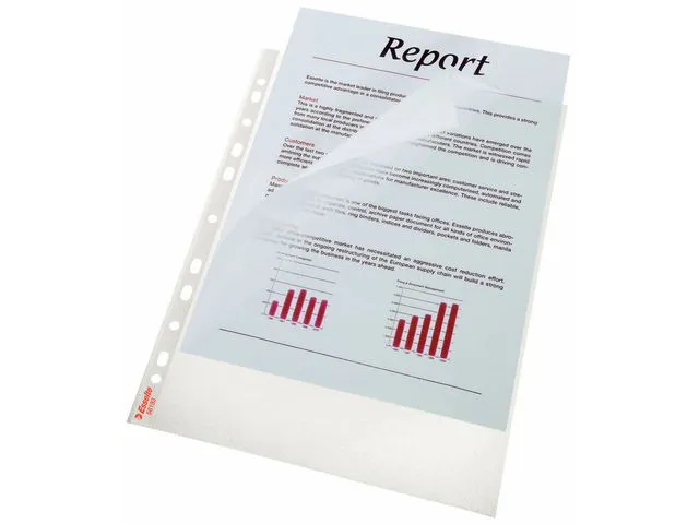 Esselte Plastlomme ESSELTE A4 L-åpn. 105my (100)