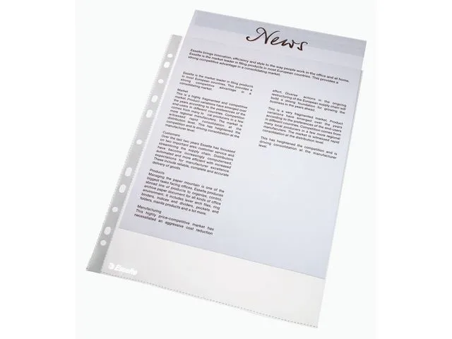 Esselte Plastlomme ESSELTE A4 topp 38my (10)