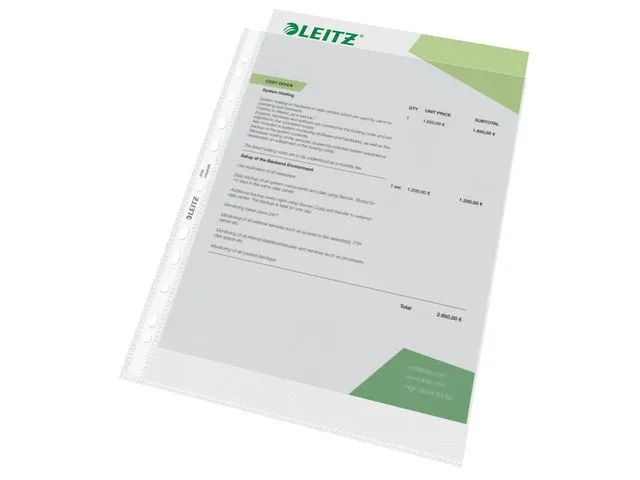 Leitz Plastlomme LEITZ A4 topp 85my (100)