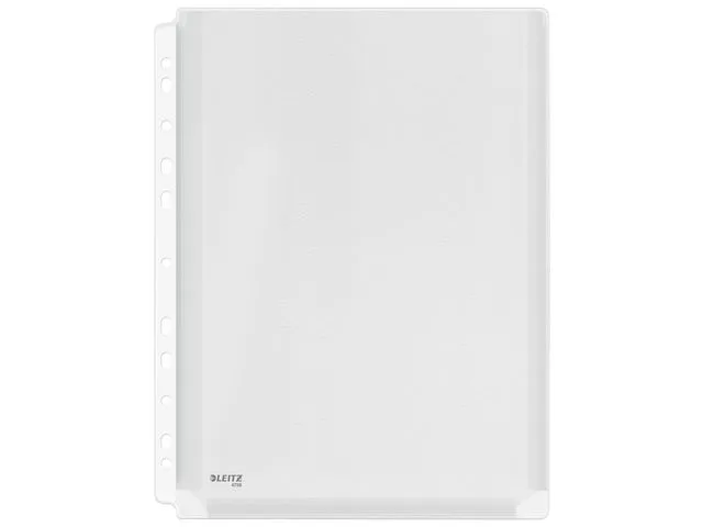 Leitz arklomme med hull, A4+, PVC, gjennomsiktig
