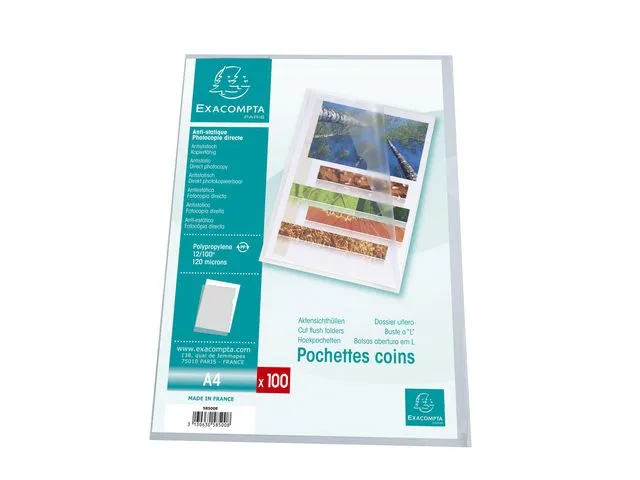 Exacompta Plastomslag EXACOMPTA A4 120my klar(100)