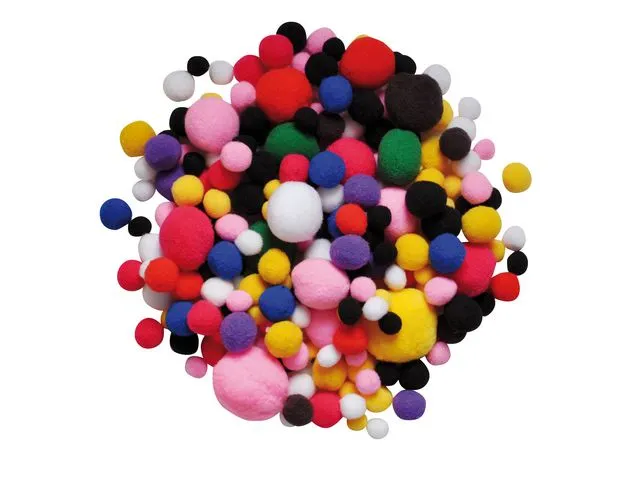 PLAYBOX Pom Pom ass str og farger (525)