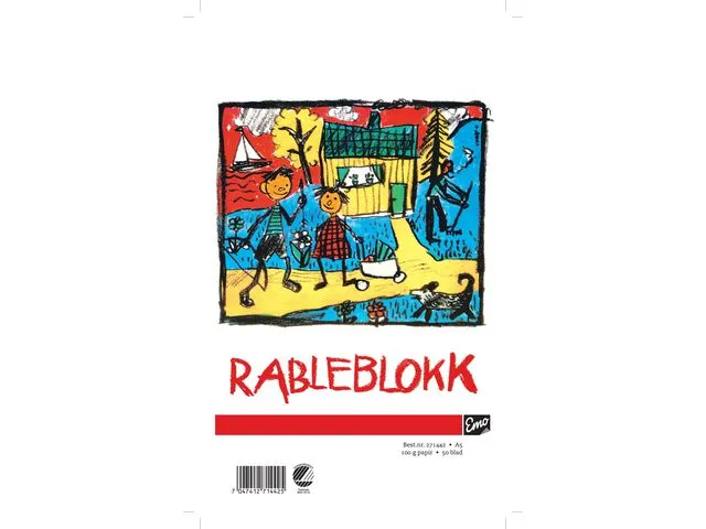 Emo Rableblokk EMO A5 100g 50 blad
