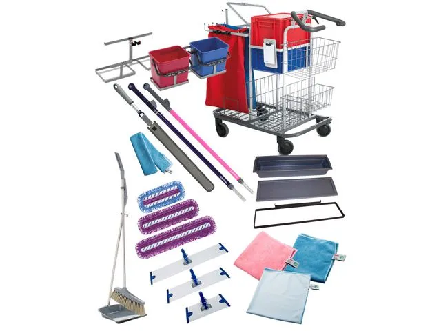 NORDEX Rengjøringsvogn NORDEX kit 2 sølv