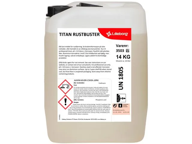Titan Rustfjerner TITAN Rustbuster 14 kg.