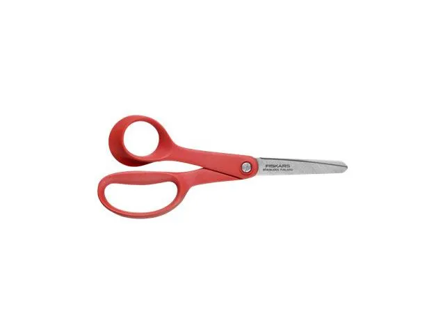 Fiskars Saks FISKARS barn 13cm venstrehånd rød