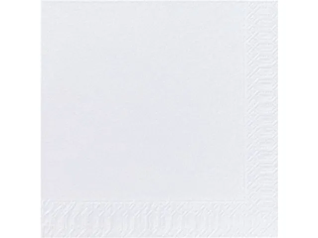 Duni Serviett Duni 2L 33cm hvit (125)