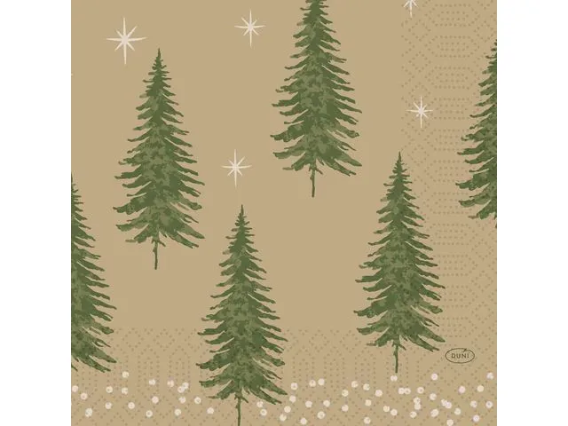 Duni Serviett Duni 3L 33cm Humble trees (50)
