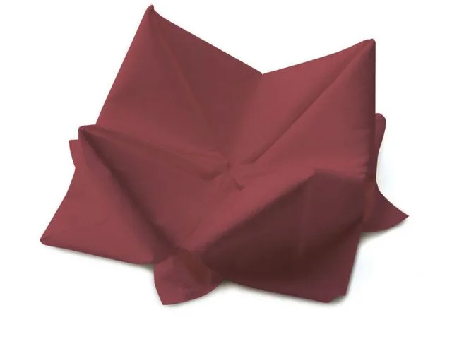 Duni Serviett Duni 3L 33cm vinrød (125)