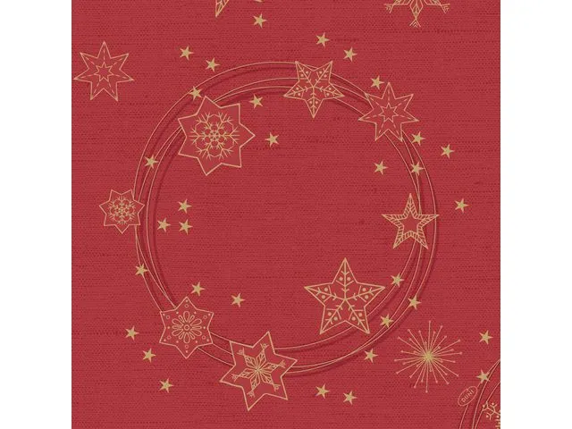 Duni Serviett DuniLIN 40cm Star Shine Red(45)
