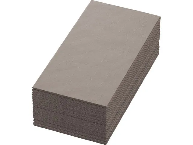 Duni Serviett DuniSOFT 40cm 1/8 greige (60)
