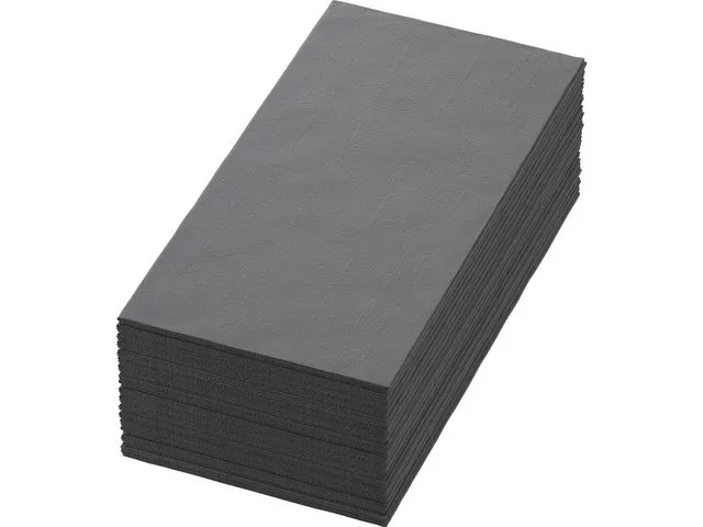 Duni Serviett DuniSOFT 40cm 1/8BR grå (60)