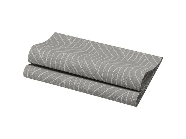 Duni Serviett DuniSOFT 40cm Woven grå (60)