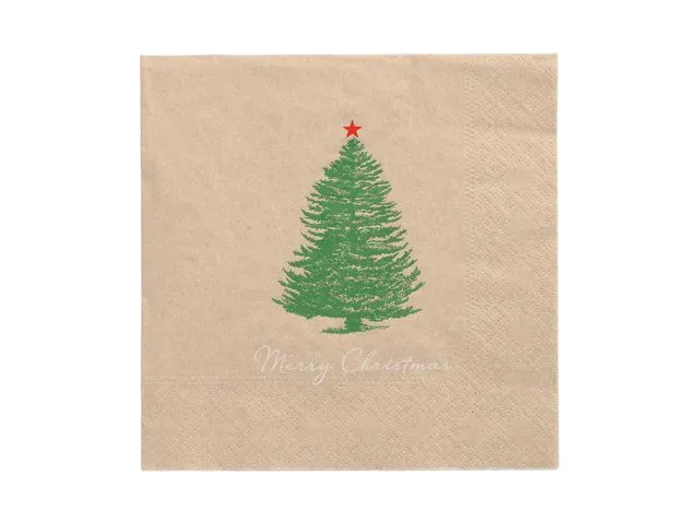 Papstar Serviett Papstar Juletre 33x33 cm (20)