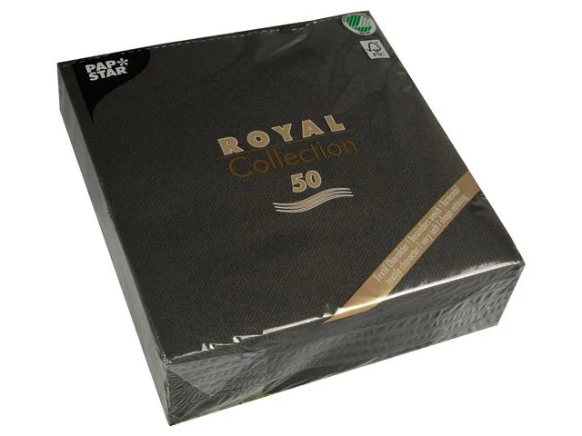 Papstar Serviett Papstar RC 40x40 cm sort (50)