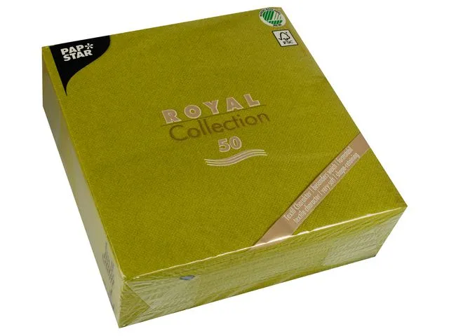 Papstar Serviett Papstar RC 40x40cm oliven (50)