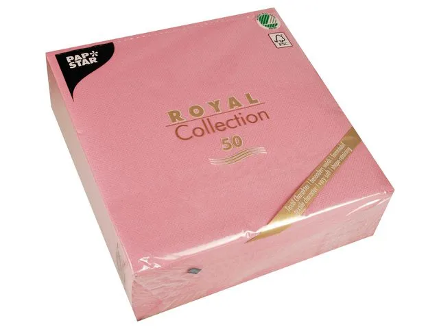 Papstar Serviett Papstar RC 40x40cm rosa (50)