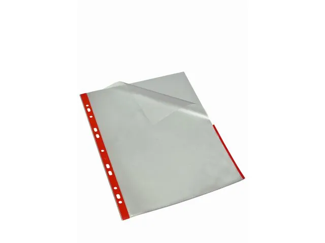 Bantex Signallomme BANTEX A4 PP 80my rød (25)