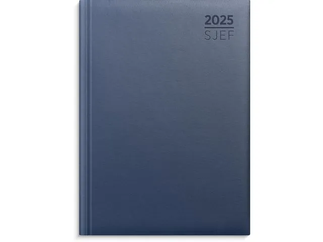 Grieg Sjefskalender GRIEG A5 imitert 2025 blå