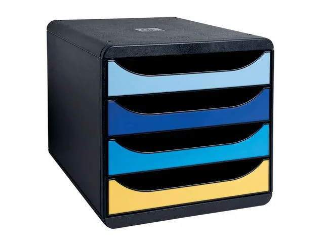 Exacompta Skuffekabinett EXACOMPTA BeeBlue 4sk ass