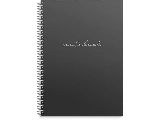 Burde Spiralbok BURDE A4 sort