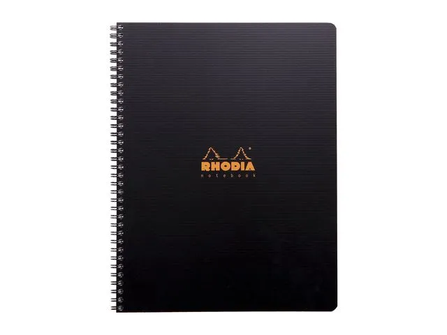Rhodia Spiralbok RHODIA Active A4+ PP rutet sor