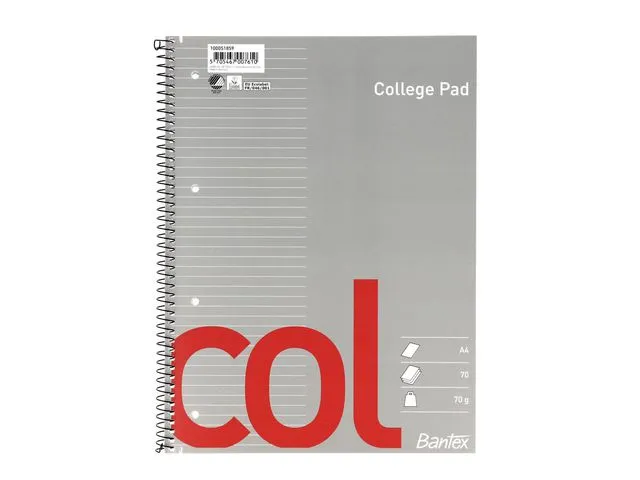 Bantex Collegablokk BANTEX A4 linjert
