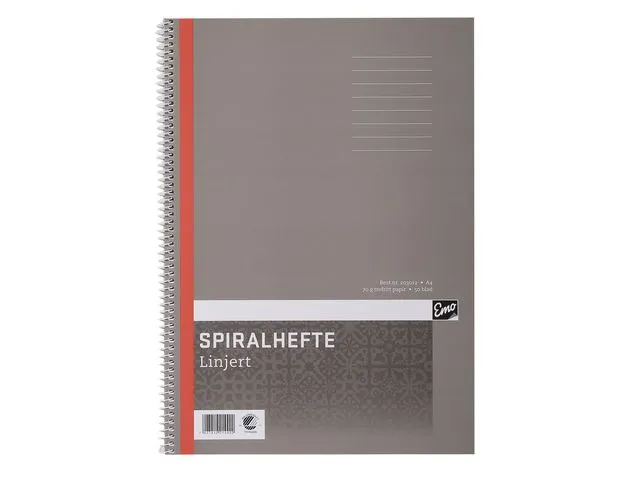 Emo Spiralhefte A4 70g 50bl linjer