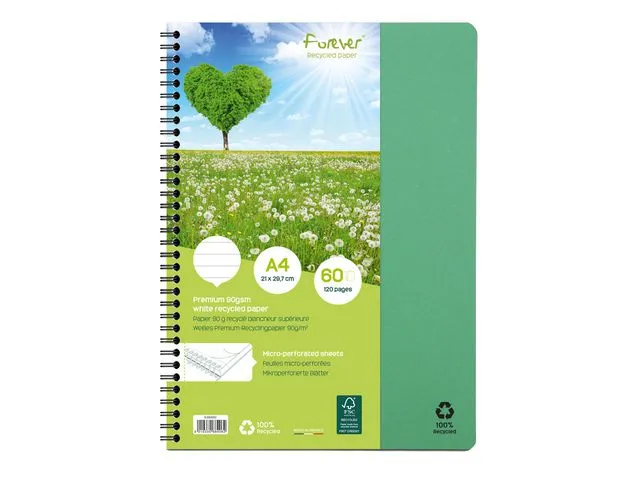 Forever Spiralhefte CF FOREVER A4 90g 60 bl lin