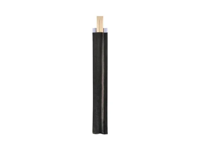 BioPak Spisepinner bambus 21cm sort hylse (100