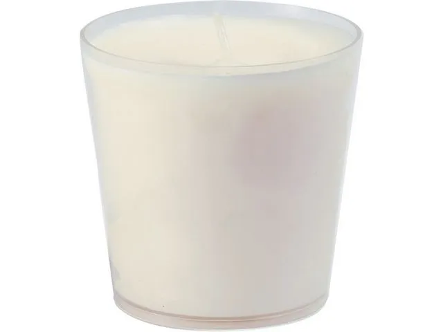 Duni Switch & Shine lys i glass som kan etterfylles, 30 timer, 65 x 65 mm, hvite, pakke med 6