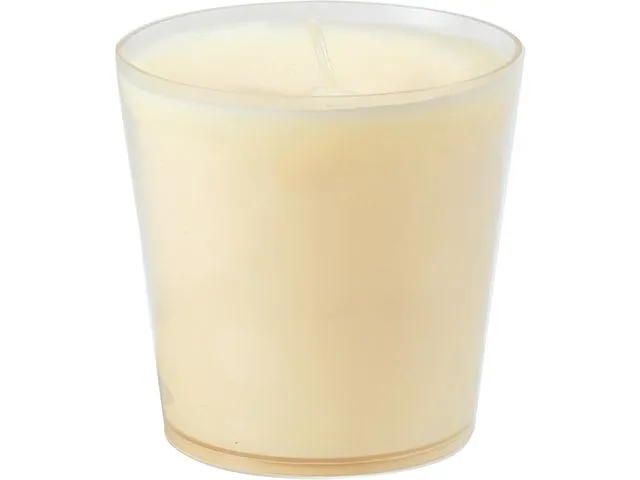 Duni Switch & Shine lys i glass som kan etterfylles, 30 timer, 65 x 65 mm, kremfarget, pakke med 6