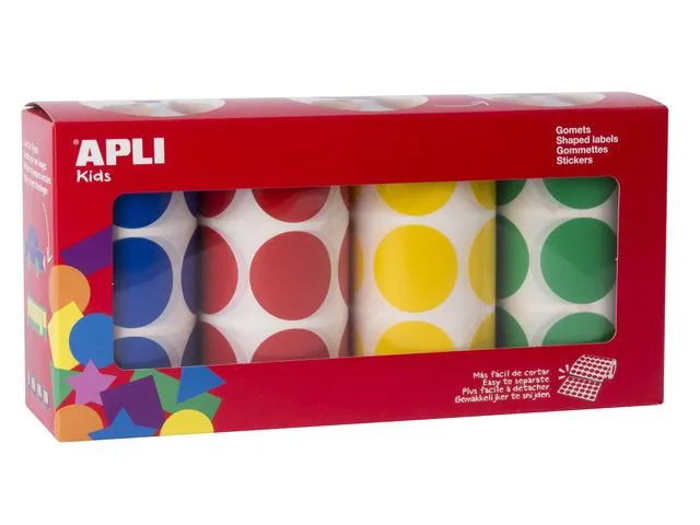 Apli Stickers APLI blå/rød/gul/gr. (2832)