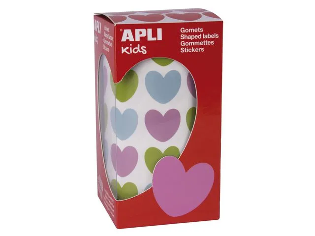 Apli Stickers APLI hjerte past. 20x18mm (900)
