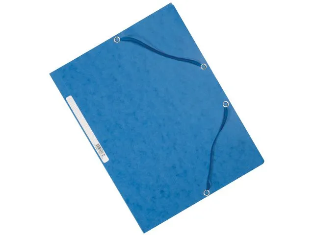 Exacompta Strikkmappe EXACOMPTA A4 3 kl 355g blå