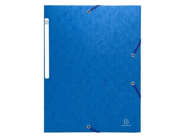 Exacompta Strikkmappe EXACOMPTA A4 3klaff 425g blå