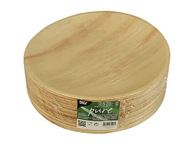 Papstar Tallerken PURE palme 23cm (25)
