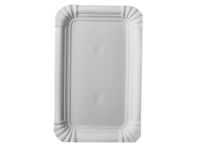 PAPSTAR Tallerken PURE papp 10x16cm hvit (25)