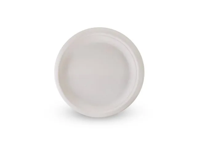 Huhtamaki Tallerken bagasse fiber 17cm hvit (50)