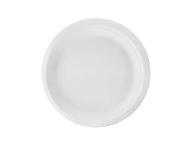Huhtamaki Tallerken bagasse fiber 25cm hvit (50)