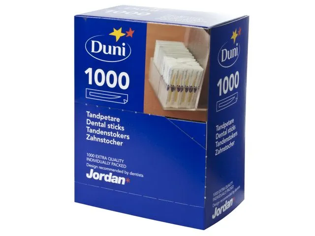 Duni Tannstikker JORDAN disp. enkpk.(1000)