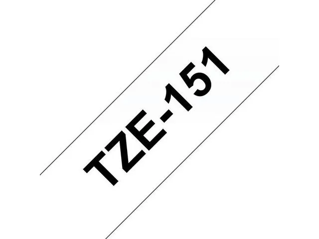 Brother Tape BROTHER TZE-151 24mmx8m sort/klar