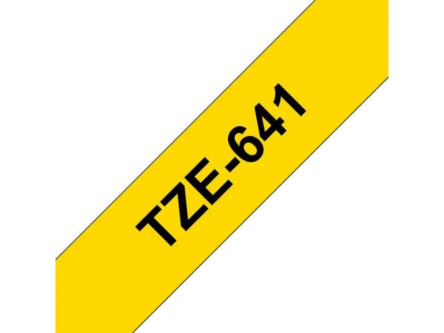 Brother teiprull TZe-641, svart på gult, 1,8 cm x 8 m