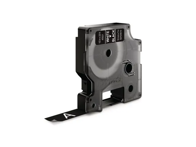 Dymo Tape DYMO D1 12mm x 7m hvit/sort