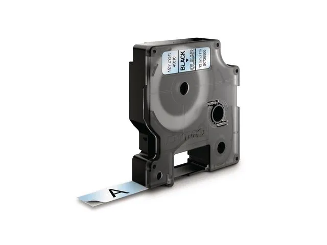 Dymo Tape DYMO D1 12mm x 7m sort/klar